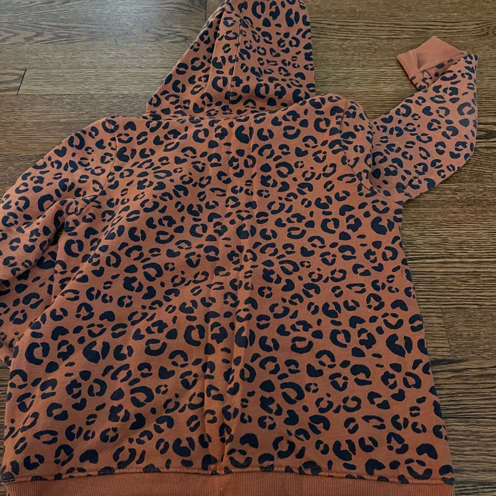 Leopard Print Kids Hoodie - Picture 3 of 3
